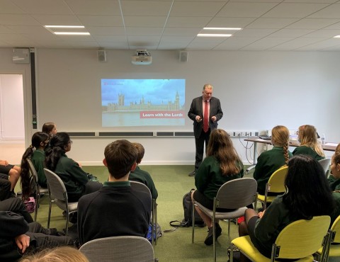 UK Parliament Learn with the Lords: Unique opportunity for students to engage with a member of the House of Lords